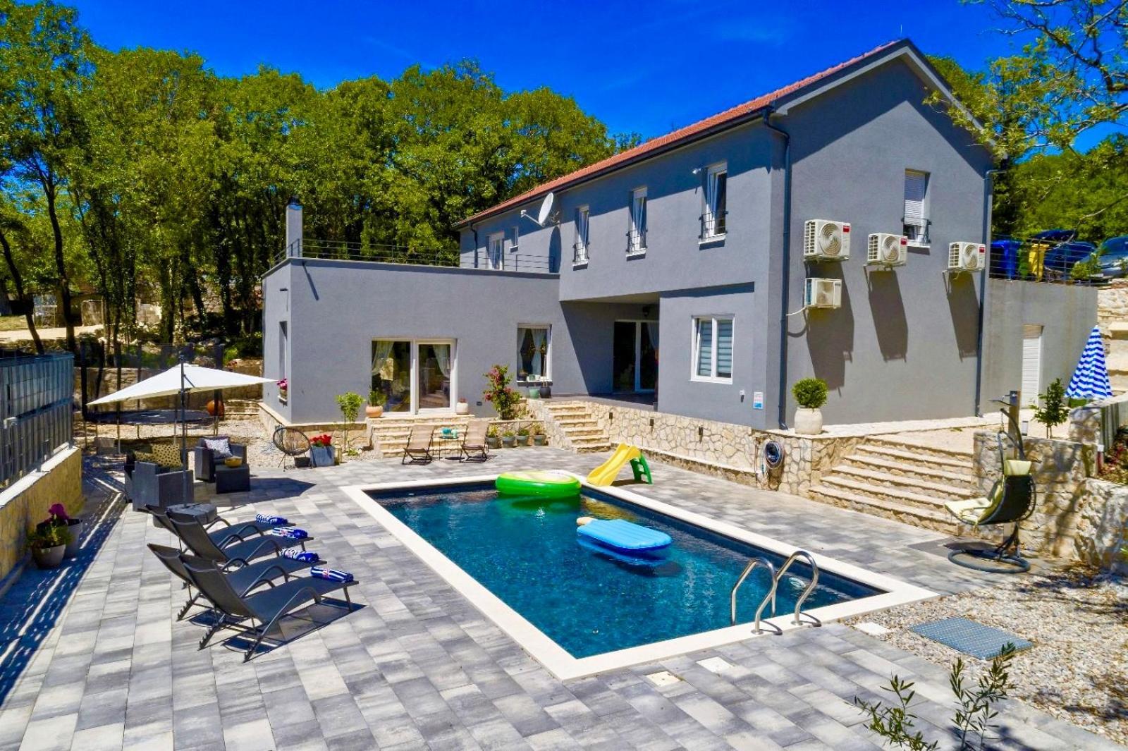 Luxury Villa Andrea Vrzika In Forest Near The Sea Zagvozd Exterior photo